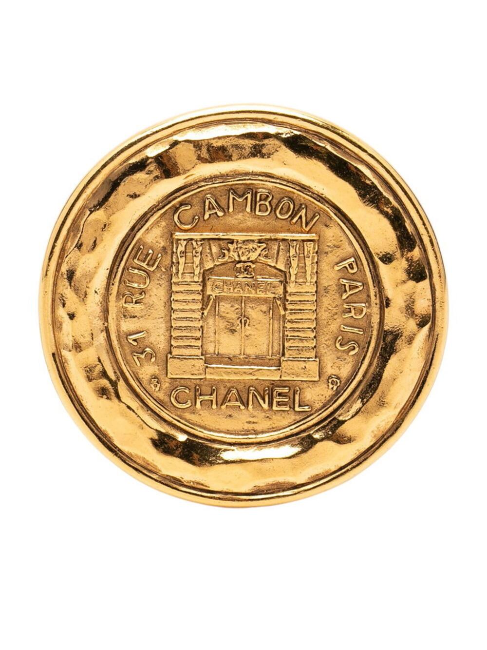 Chanel Cc Logo Brooch Metal #256878C75B